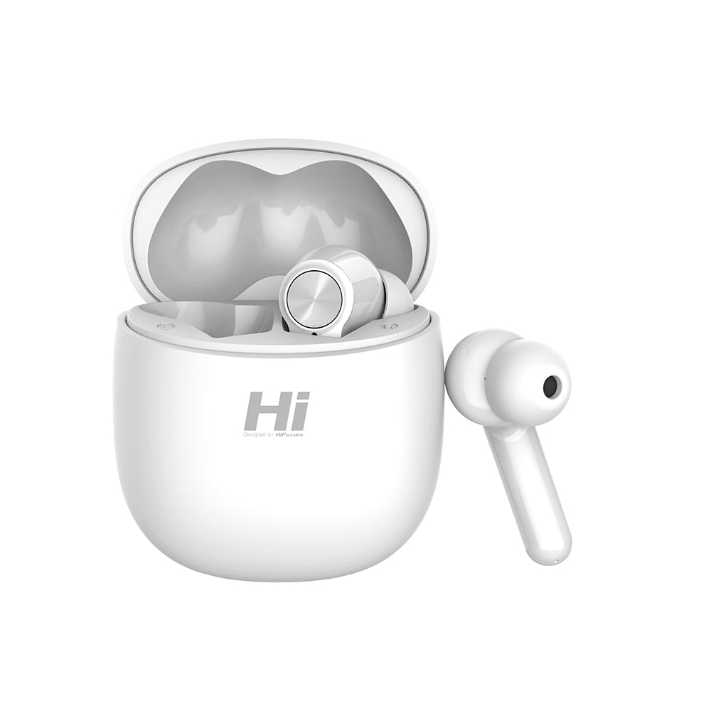 White FlyBuds Pro TWS Earbuds- HiFuture