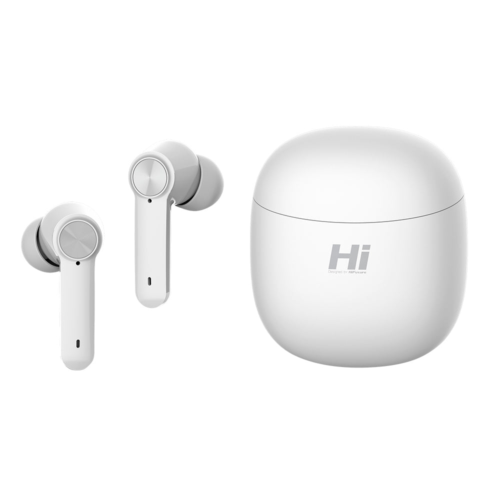 White FlyBuds Pro TWS Earbuds- HiFuture